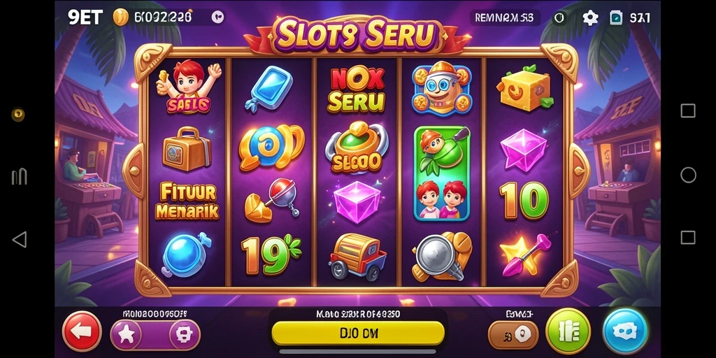 Tampilan gameplay Slot yang menarik dan interaktif di 9ET.