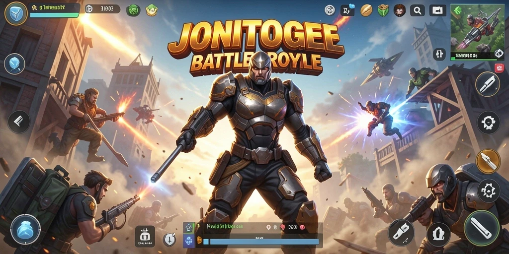 Gameplay seru di JONITOGEL dengan aksi Battle Royale.
