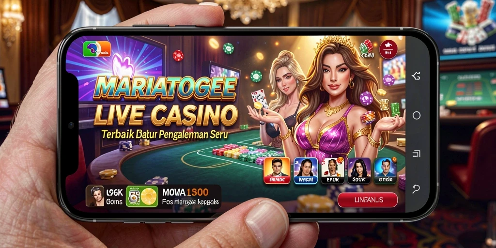 Tampilan gameplay seru di <strong>MARIATOGEL</strong> dengan dealer langsung.