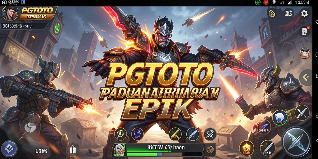 Tampilan screenshot PGTOTO menampilkan aksi pertarungan seru dan karakter menarik.