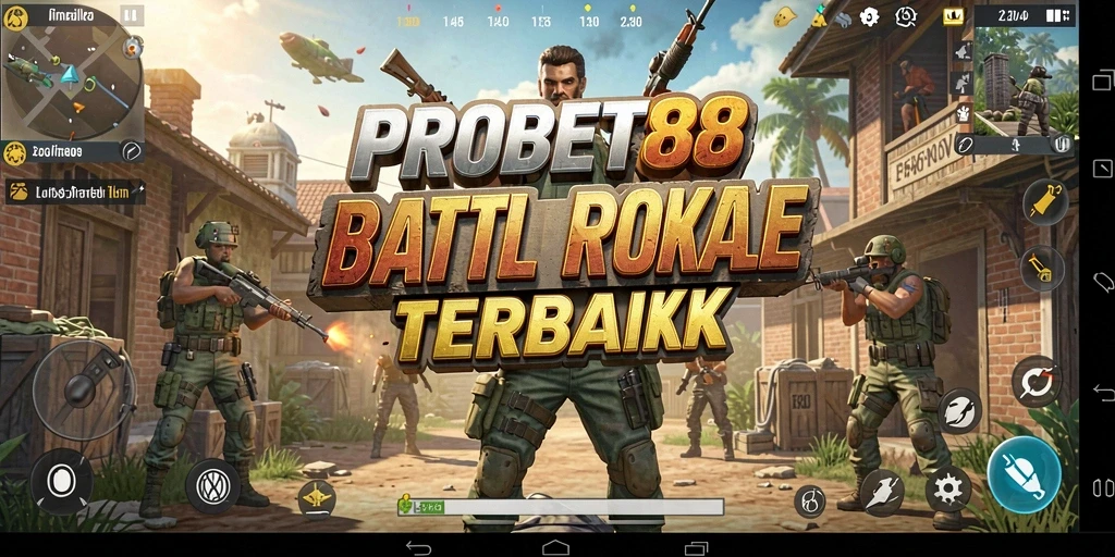Tampilan gameplay seru dari PROBET88 di arena Battle Royale.