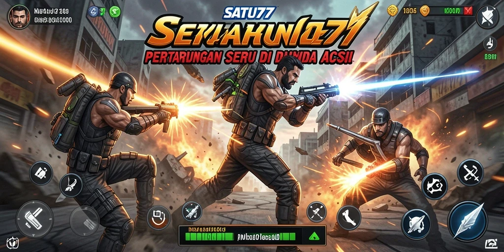 Tampilan aksi luar biasa dalam SATU77 yang menampilkan pertempuran sengit.
