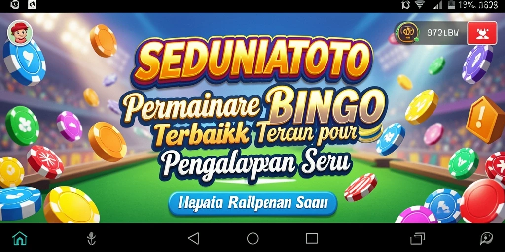 Tampilan permainan Bingo yang seru dan menarik di SEDUNIATOTO.