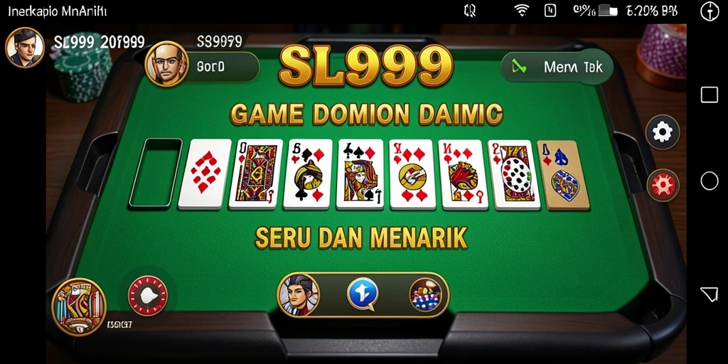 Tampilan menarik dari gameplay Domino di SL999.