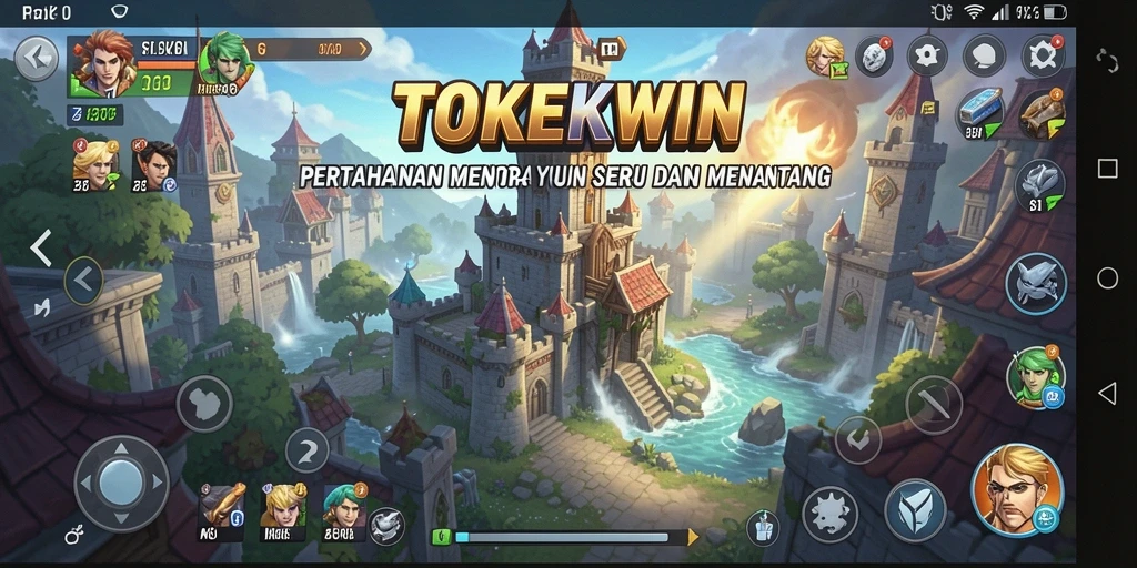 Gameplay seru TOKEKWIN dengan strategi pertahanan menara.