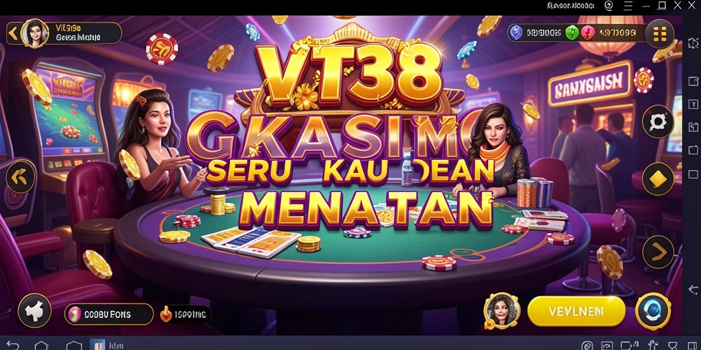 Tangkapan layar VT38 menampilkan gameplay Kasino yang mendebarkan dan interaktif.